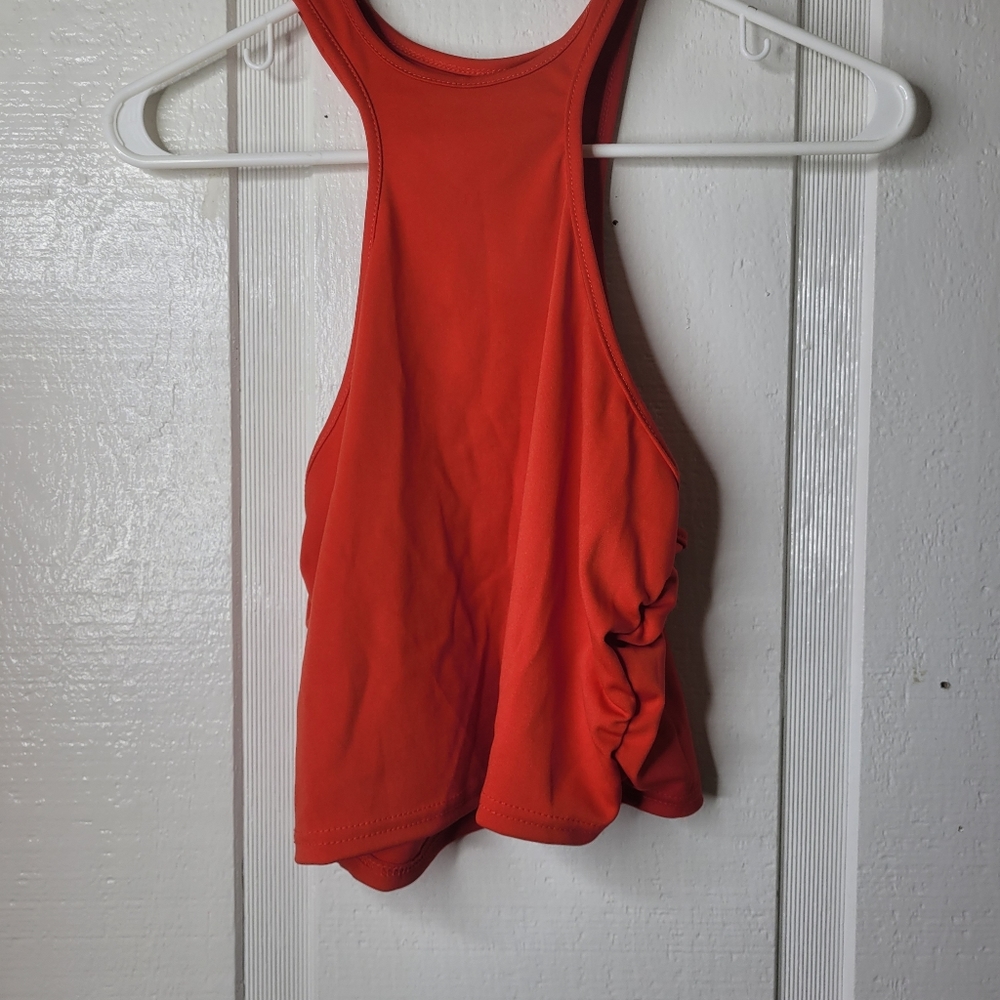 Marysol.Boutique Shorts Set Red Sleeveless High Waisted Drawstring Women's - Picture 5 of 8